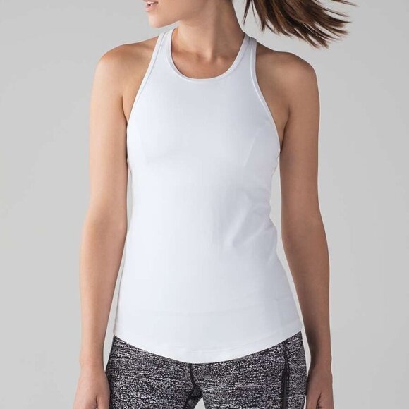 Lululemon Final Lap Tank - 10 White - Picture 2 of 7